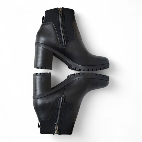 UGG Black Leather Winter Boots - Picture 9 of 9